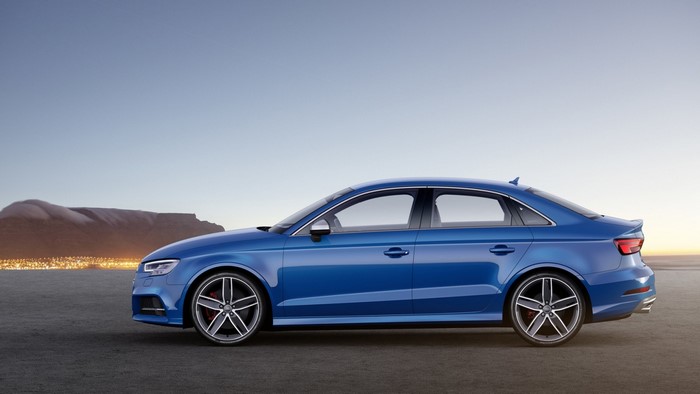 Blue Audi S3 Sedan parked outdoors