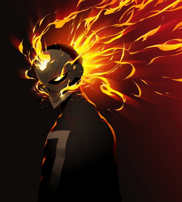 Robbie Reyes from Marvel Comics as Ghost Rider