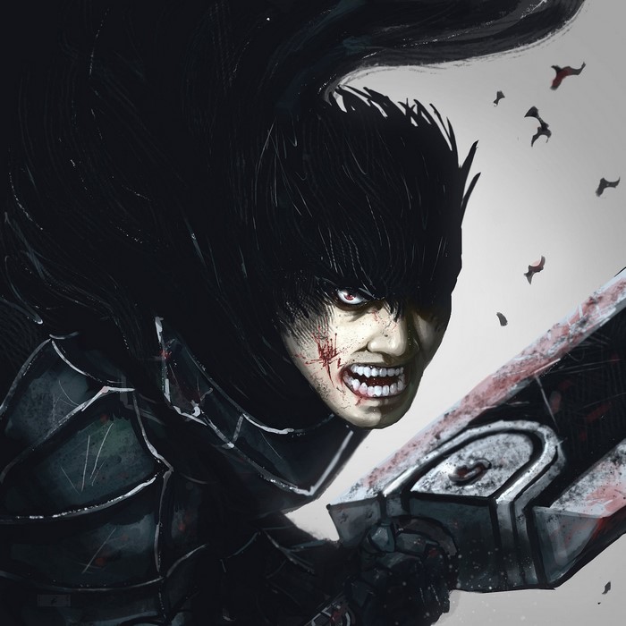 Guts from Berserk with his sword