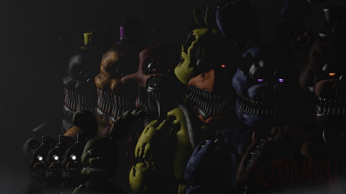 Nightmare animatronics from Five Nights at Freddy's
