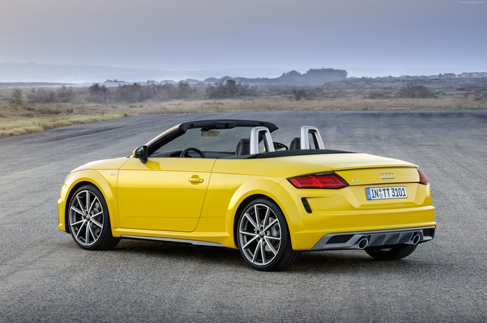 Yellow Audi TT Quattro Roadster 2019