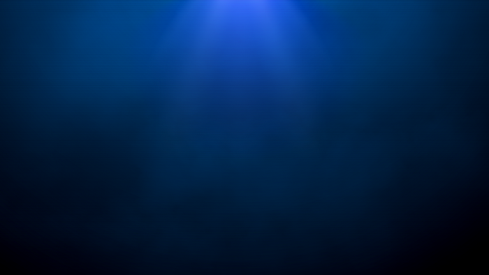 Blue underwater light rays