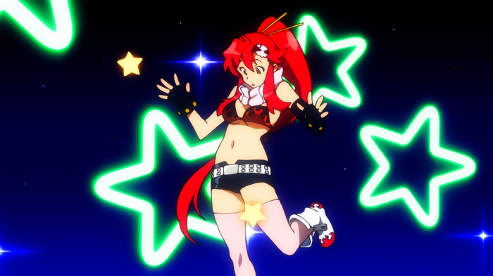 Yoko Littner from Tengen Toppa Gurren Lagann performing