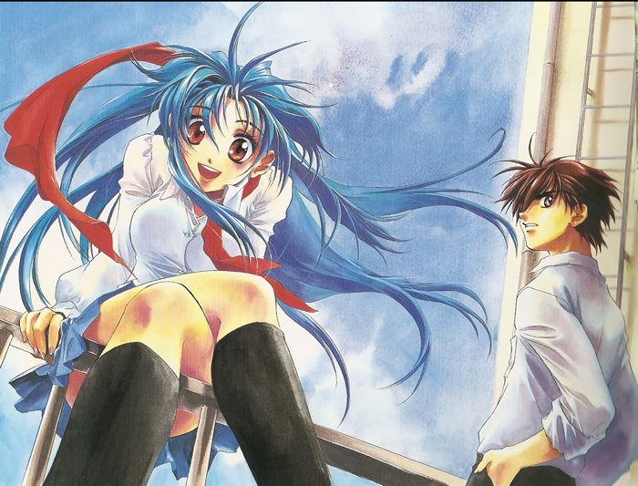 Kaname Chidori and Sousuke Sagara from Full Metal Panic!