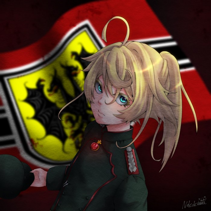 Tanya Degurechaff from Youjo Senki in Military Uniform