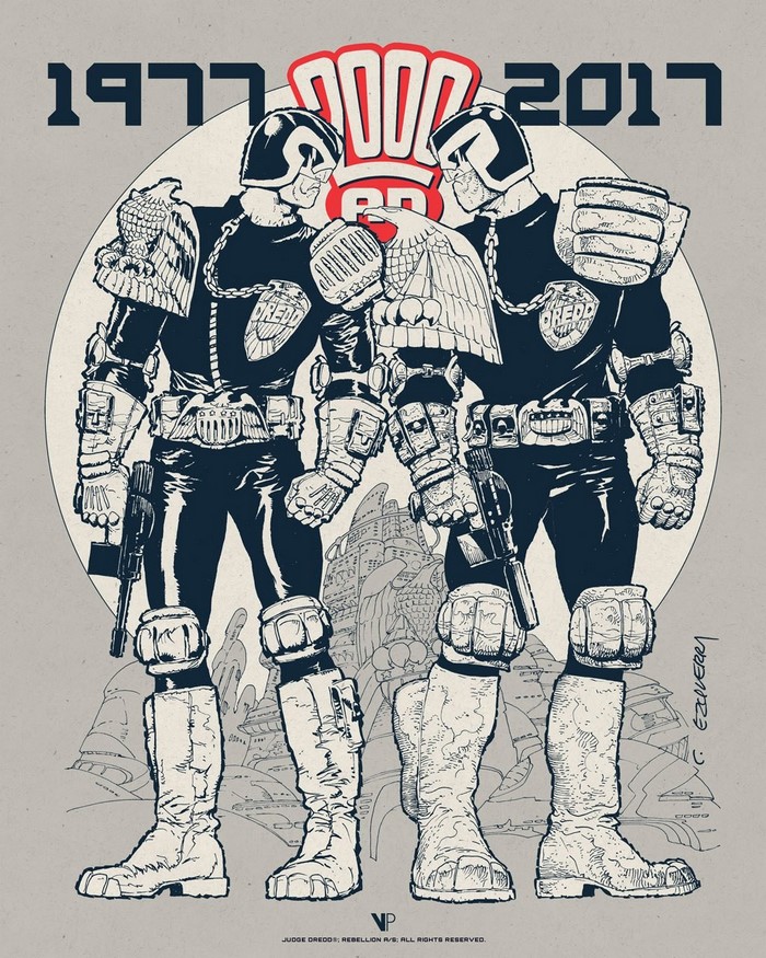 Judge Dredd from 2000 AD poster