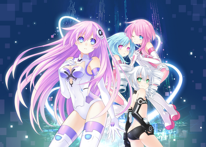 Four girls from Hyperdimension Neptunia