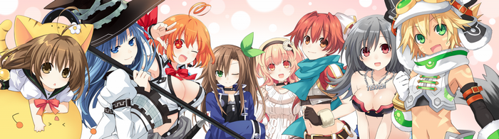Anime girls from Hyperdimension Neptunia series