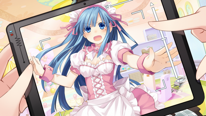 IF from Hyperdimension Neptunia in Maid Outfit Taking a Selfie