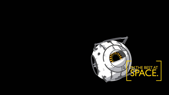 GLaDOS from Portal 2 in space