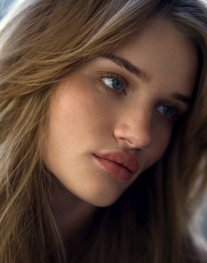 Rosie Huntington Whiteley close up portrait