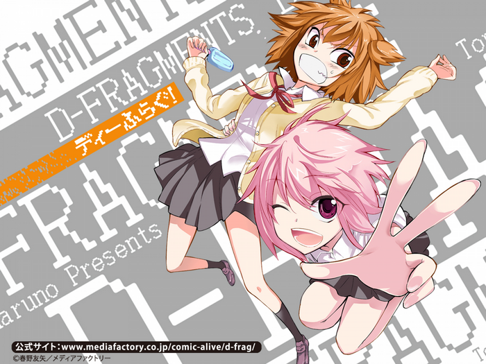 D-Fragments Anime Girls Illustration