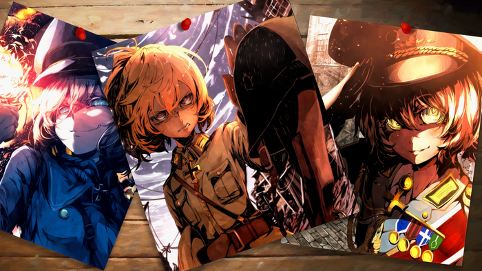 Tanya Degurechaff from Youjo Senki anime posters