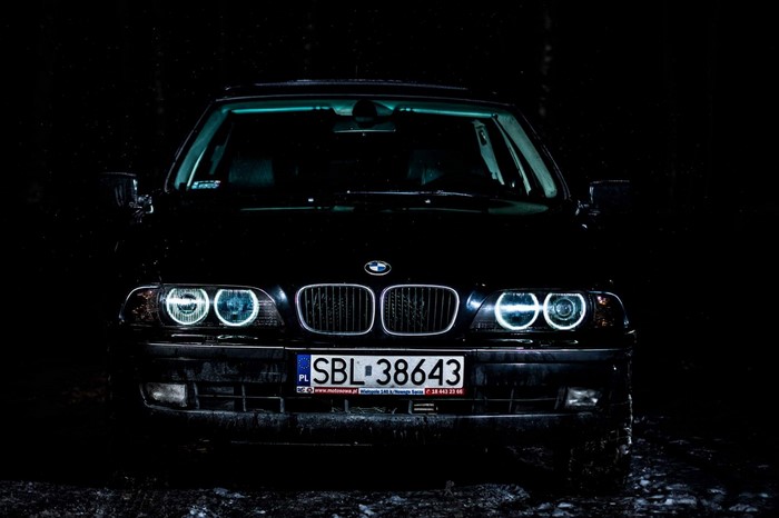 BMW 5 Series E39 Sedan with Angel Eyes Headlights
