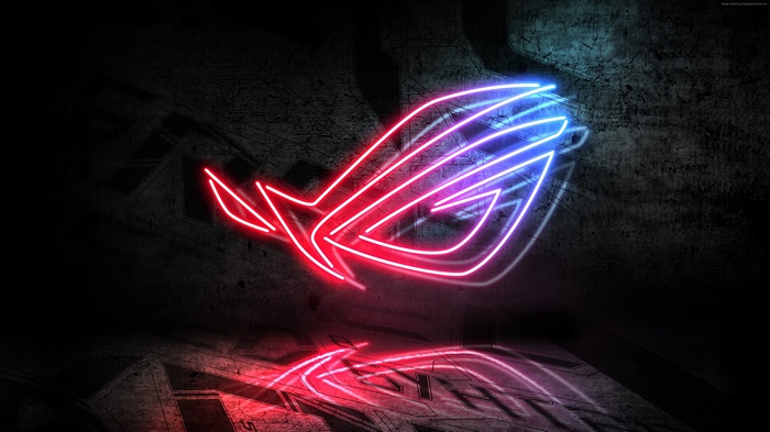 neon, ASUS, 4K, RoG