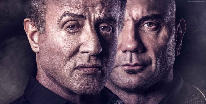 Sylvester Stallone and Dave Bautista from Escape Plan 2 Hades