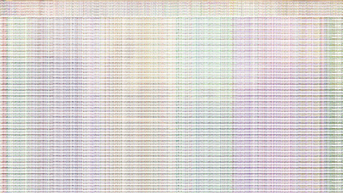 Grand Theft Auto V screenshot with abstract colorful patterns