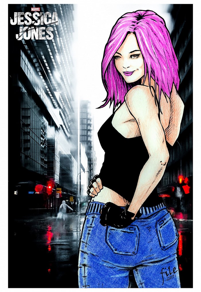 Jessica Jones from Marvel Comics