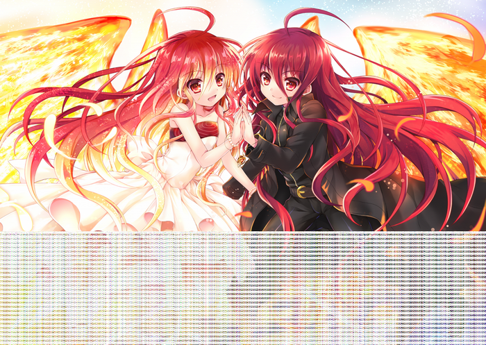 Shana from Shakugan no Shana with another girl