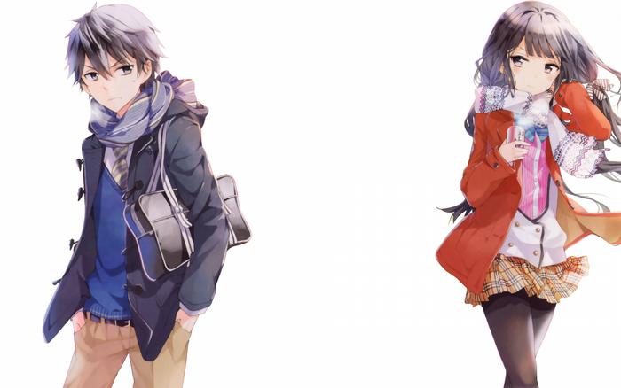 Masamune Makabe and Aki Adagaki from Masamune-kun's No Revenge