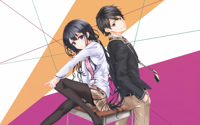 Aki Adagaki and Masamune Makabe from Masamune-kun's Revenge