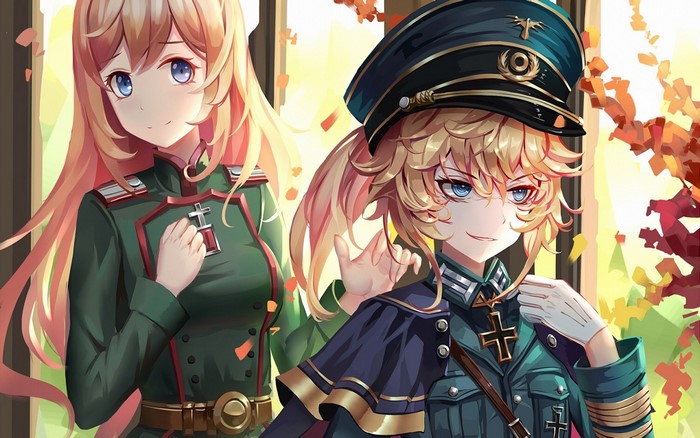 Youjo Senki Tanya Degurechaff and Viktoriya Illustration