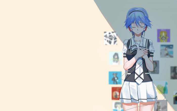 Fuuka Akitsuki from Fuuka listening to music