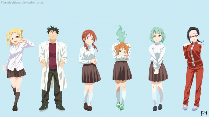Characters from Demi-chan wa Kataritai