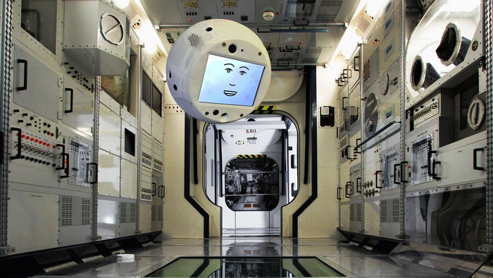 CIMON robot in a space station