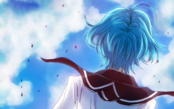 Akitsuki Fuuka from Fuuka looking at the sky