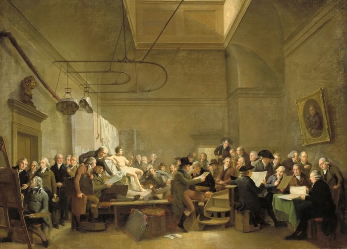Anatomy Lesson in an Art Academy
