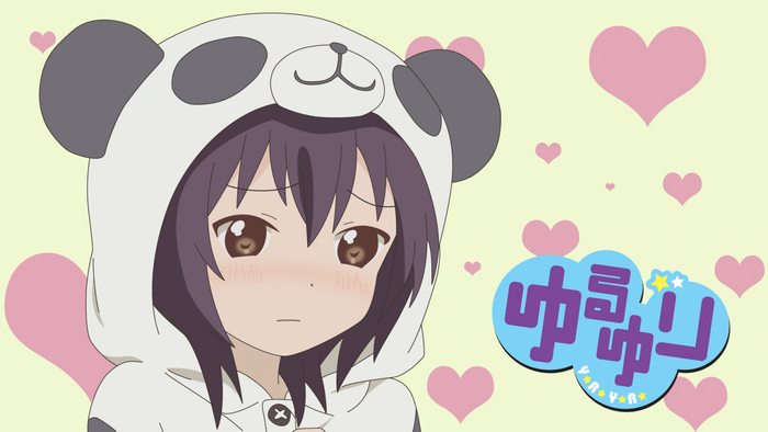 Yuru Yuri anime illustration with Funami Yui