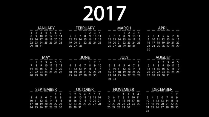 2017 Calendar