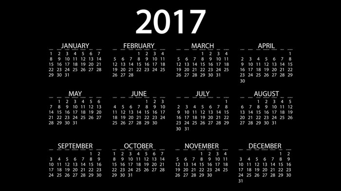 2017 Calendar