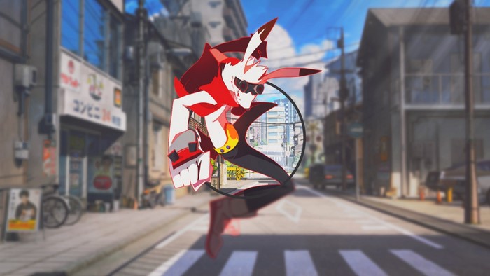 Kazuma from Summer Wars in a street