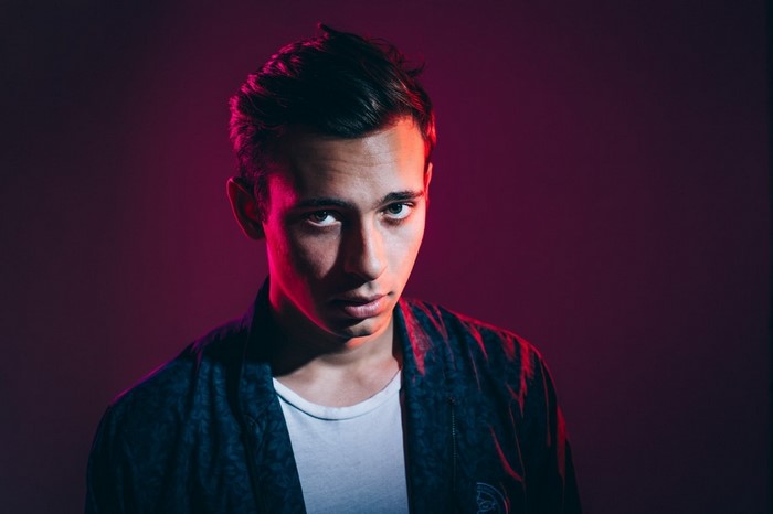 Musician Flume in a fashion photoshoot