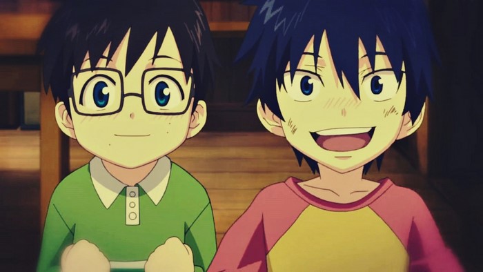Okumura Rin and Okumura Yukio from Blue Exorcist