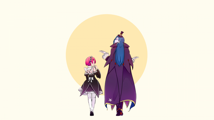 Ram and Roswaal from Re:Zero
