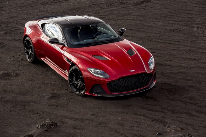 Red Aston Martin DBS Superleggera 4K