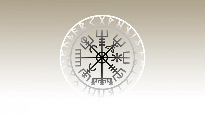 Vegvisir Viking Compass Symbol
