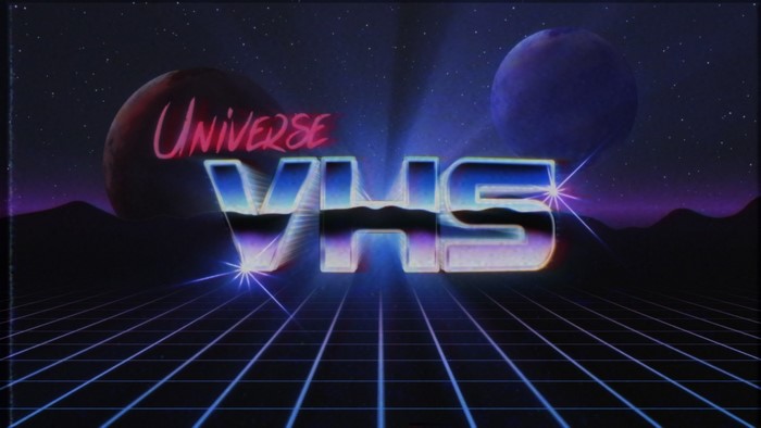 Universe VHS Retro Sci-Fi Title Card