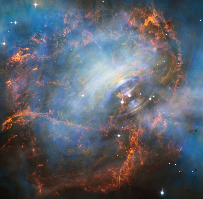Crab Nebula in deep space