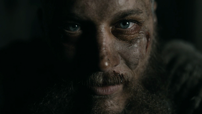 Ragnar Lodbrok from Vikings close up
