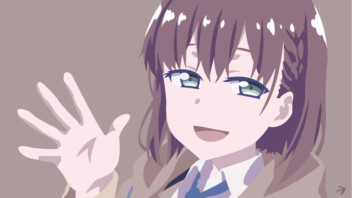 Ai chan from Getsuyoubi no Tawawa waving hello