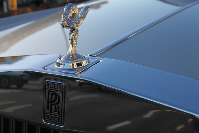 Rolls Royce hood ornament and emblem