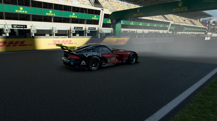 Dodge Viper GT3-R on race track, Assetto Corsa Competizione, 4K