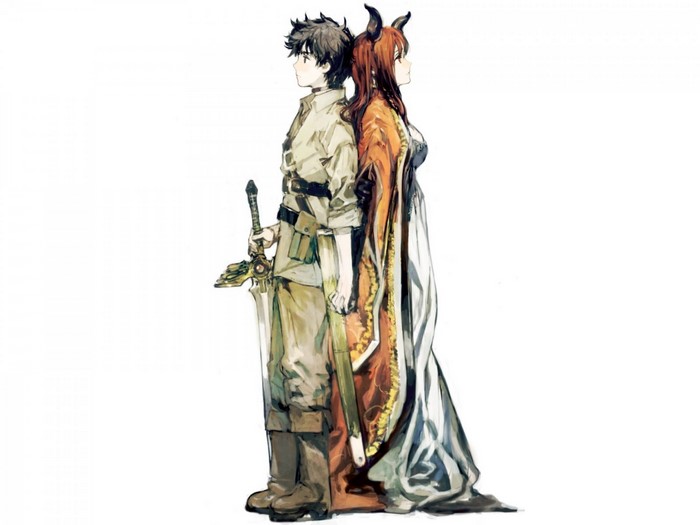 Maoyuu Maou Yuusha illustration of Yuusha and Maou