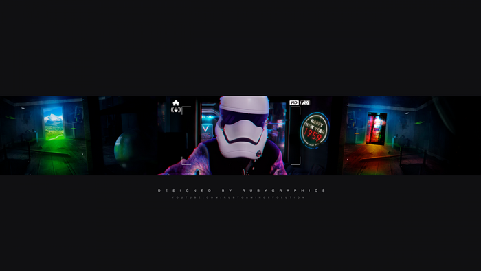Stormtrooper with New Year 1959 neon sign
