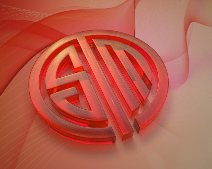 Team Solomid logo in red 3D