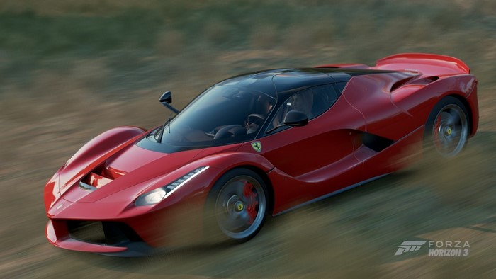 Ferrari LaFerrari Speeding Through Nature